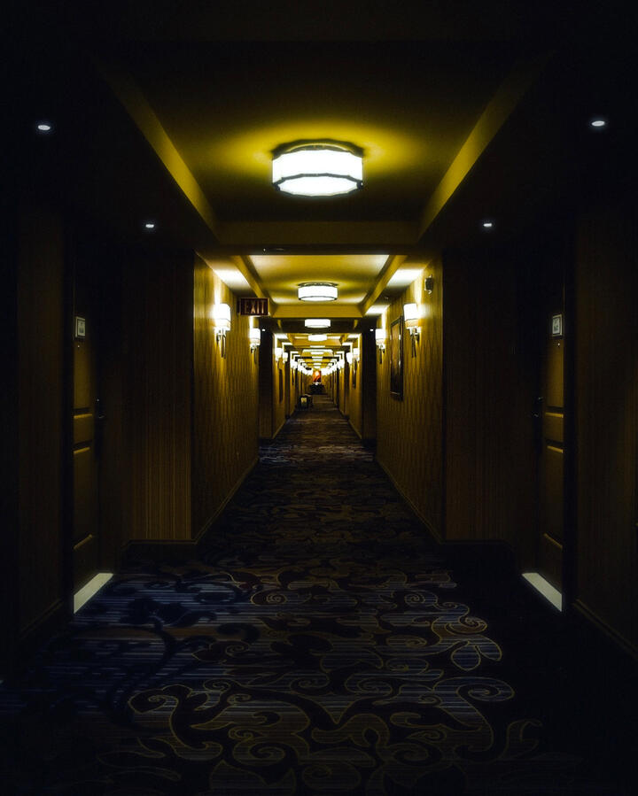 Endless Hallway, The Bellagio Hotel, Las Vegas Endless Hallway, The Bellagio Hotel, Las Vegas